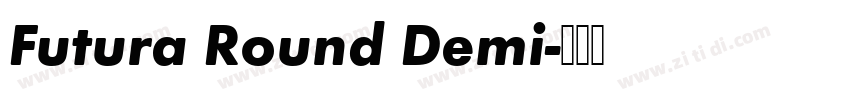 Futura Round Demi字体转换
